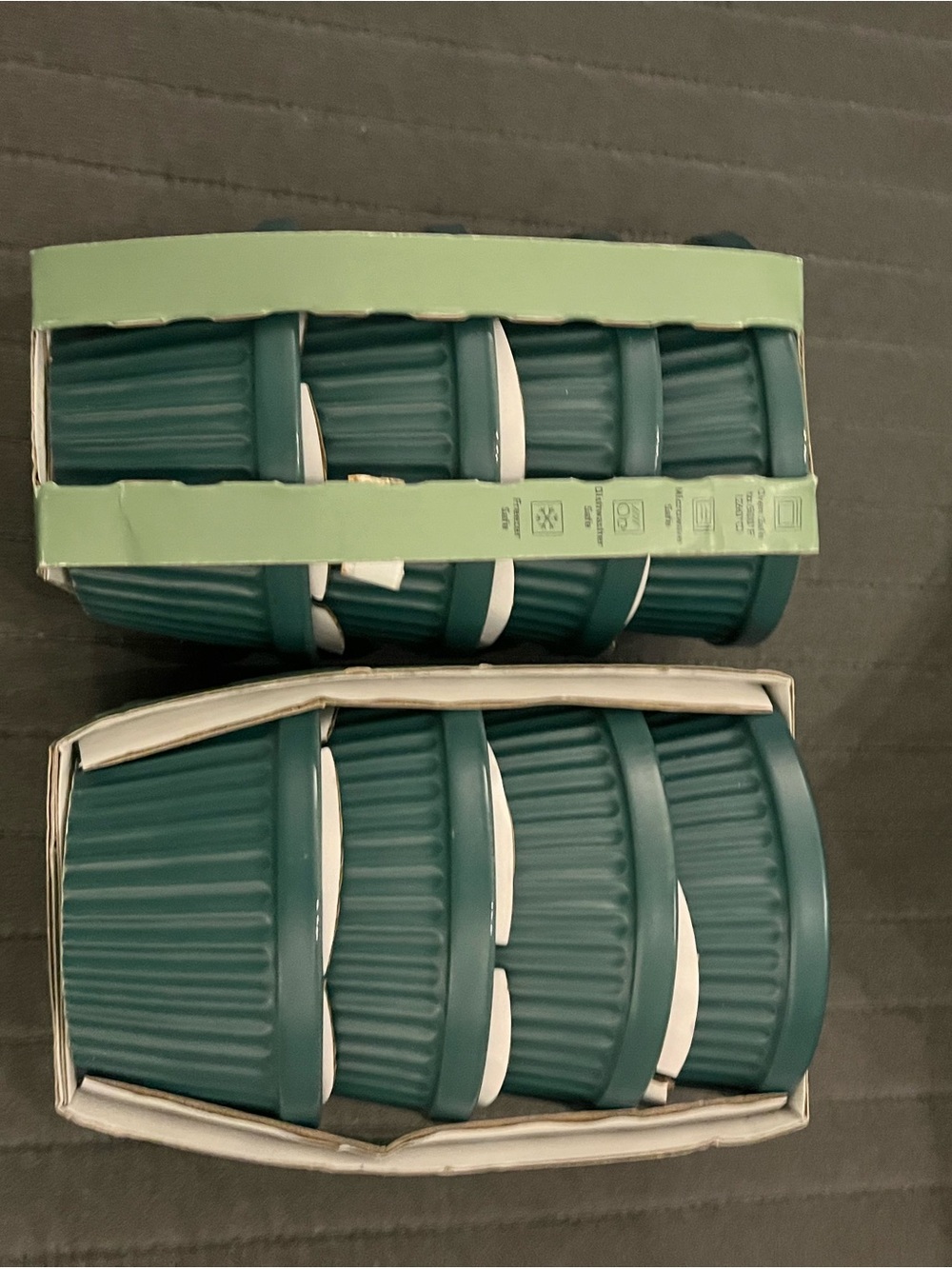 Figmint Forest Green Stoneware Ramekin Set - 8 Pack - Picture 2 of 3